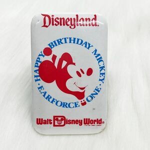🔮 5/$25 Vintage Disney Parks Happy Birthday Mickey Earforce One‎ Pin